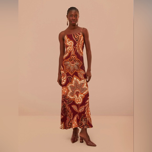 zara tie dye slip dress ZARA Blue Strappy Ombre Print Maxi Dress UK S – Reliked